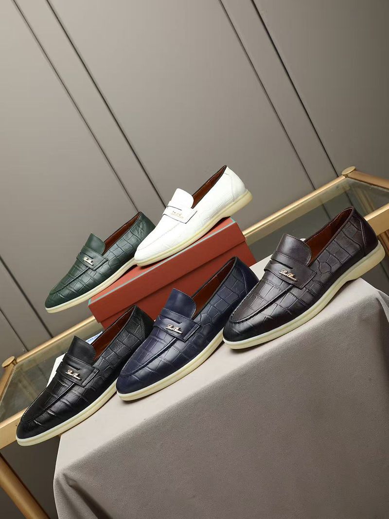 Guangzhou Goods European Station New Style Cowhide Casual Business Slip-on Loafers British Style