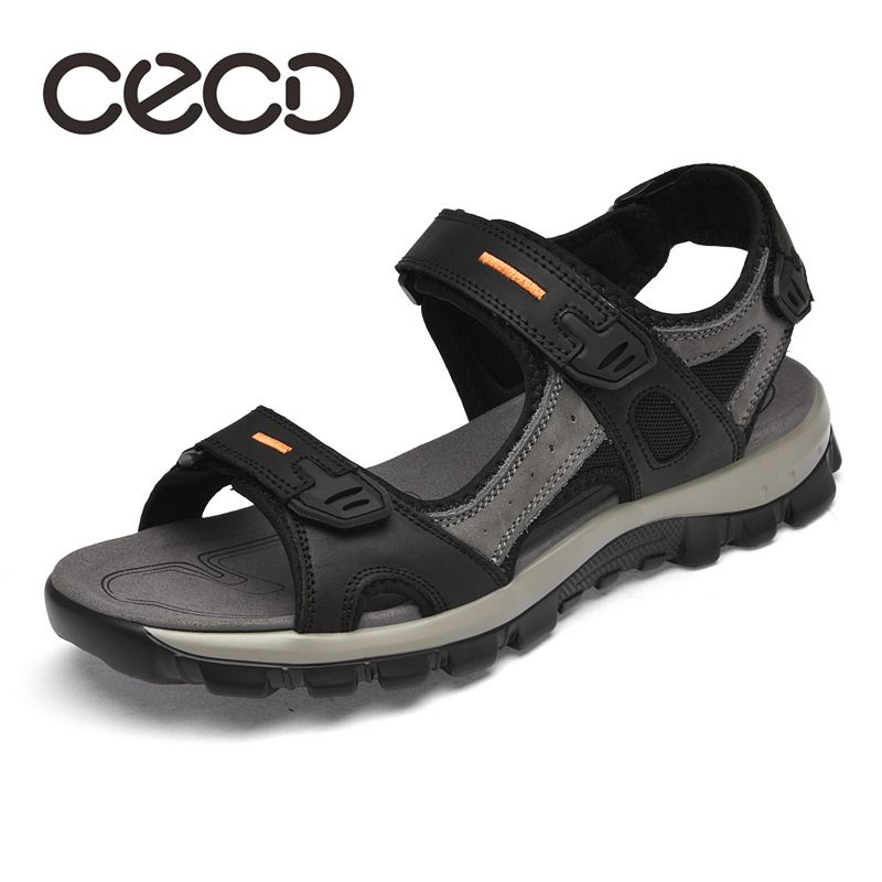CECD Men's Shoes 2025 Summer Hot Selling Sandals - Top Layer Cowhide Soft Leather