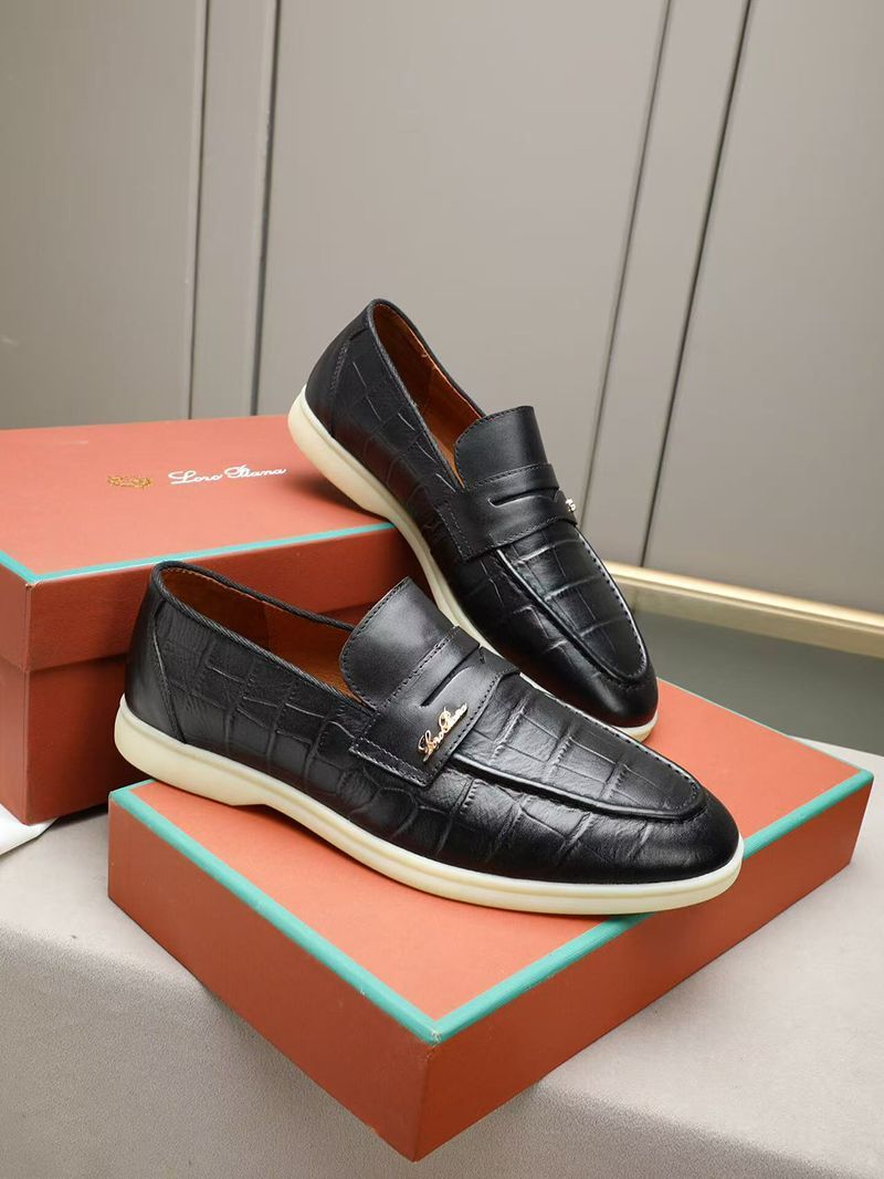 Guangzhou Goods European Station New Style Cowhide Casual Business Slip-on Loafers British Style