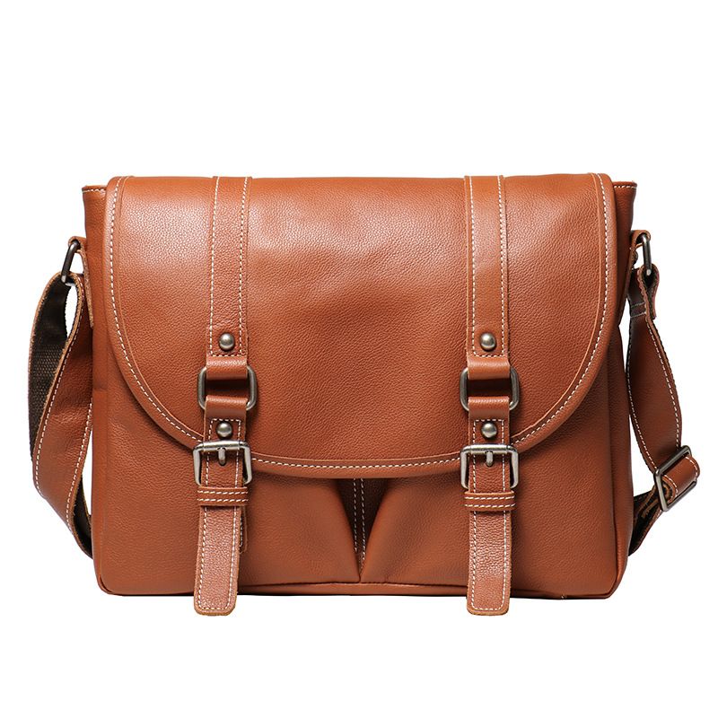 Old Leather Craftsman | Popular Men's Handbag/Briefcase in Vegetable Tanned Cowhide, Shoulder/Crossbody Laptop Bag