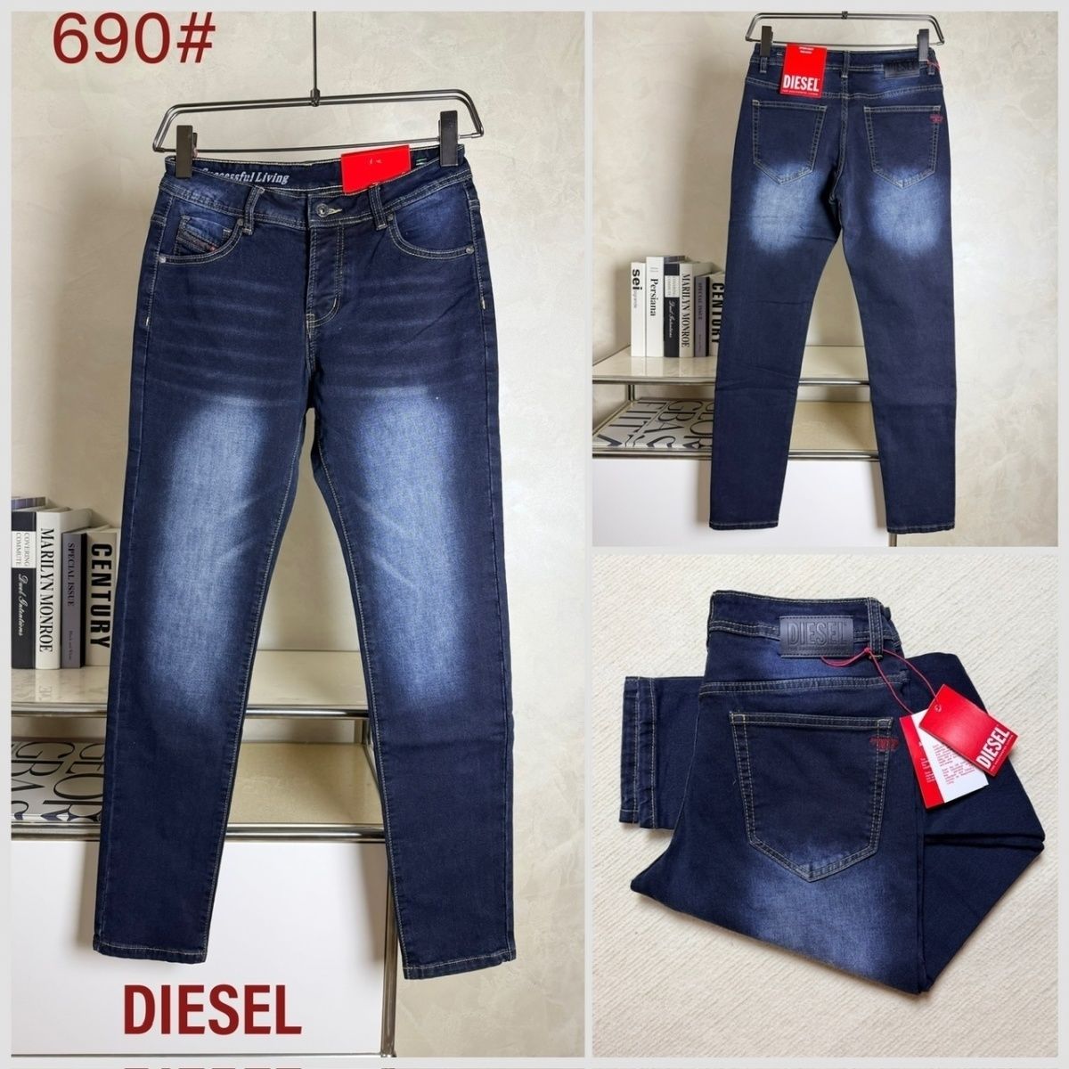 Diesel Jeans 2025 New Style Trendy Slim Fit Stretch Skinny Pencil Jeans
