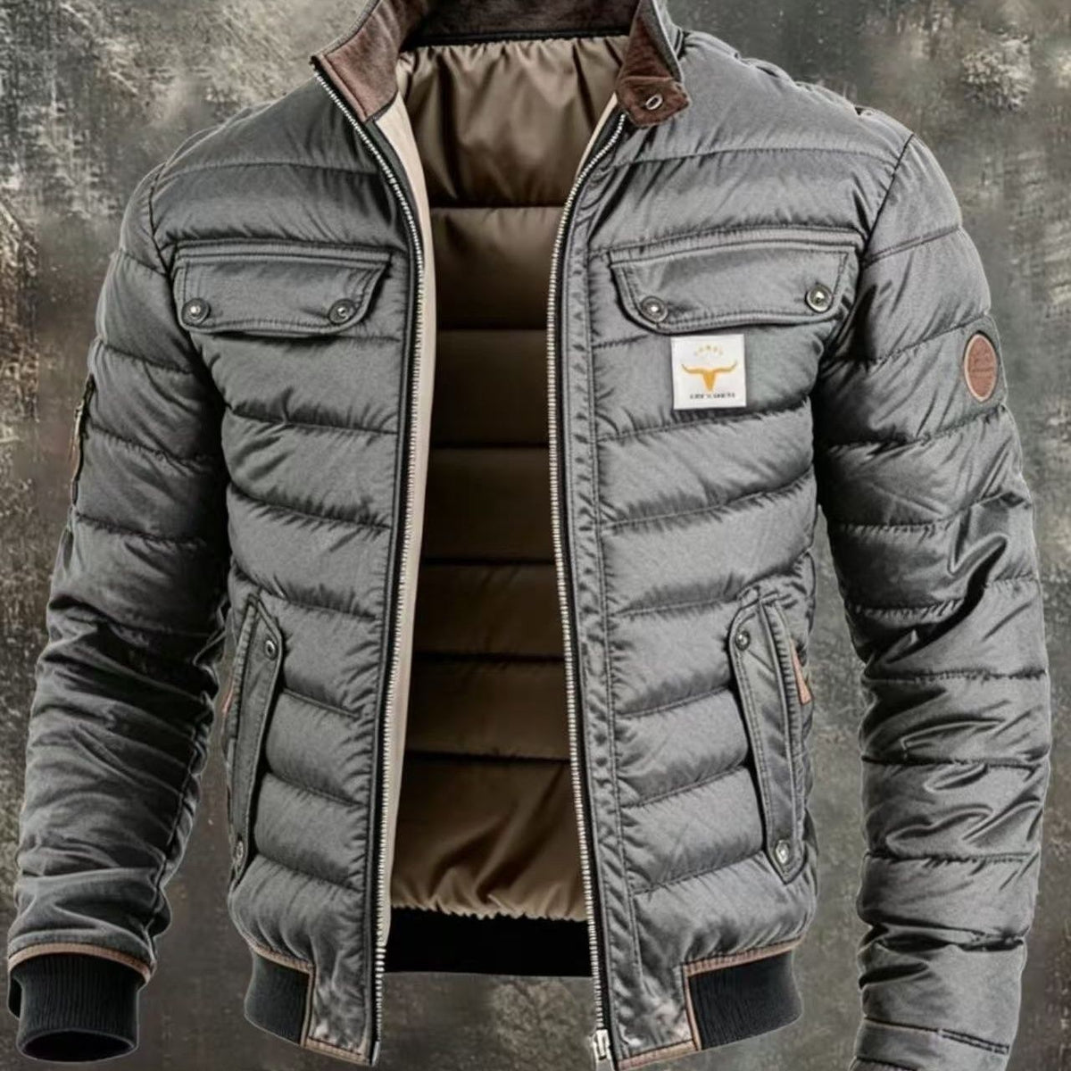 Retro-style leather quilted patchwork design, perfect for autumn and winter, available on Resmore and Amazon