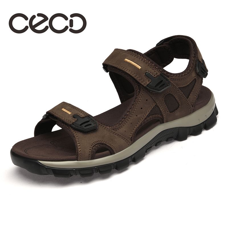 CECD Men's Shoes 2025 Summer Hot Selling Sandals - Top Layer Cowhide Soft Leather