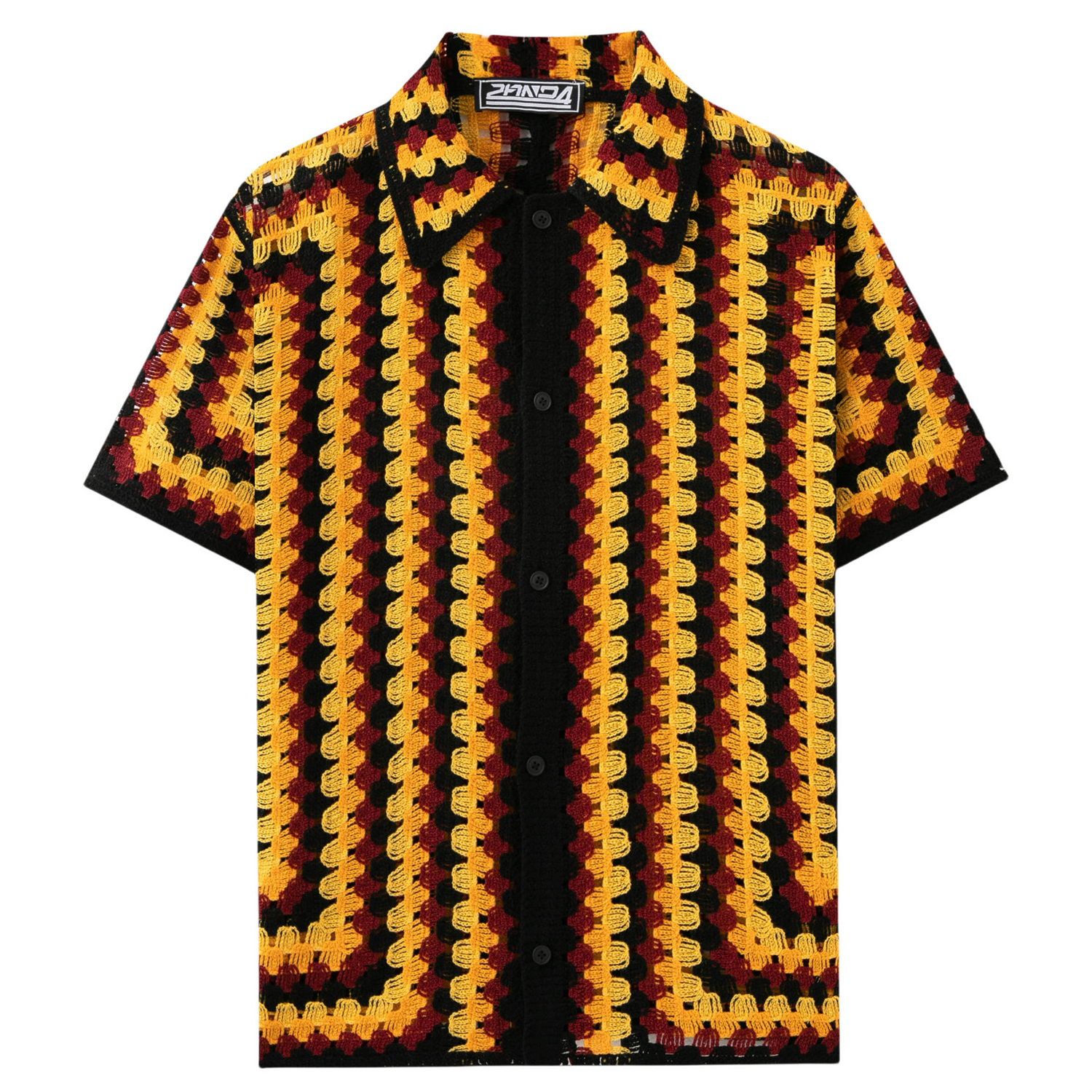 knit shirt summer short sleeve striped crochet cardigan PO