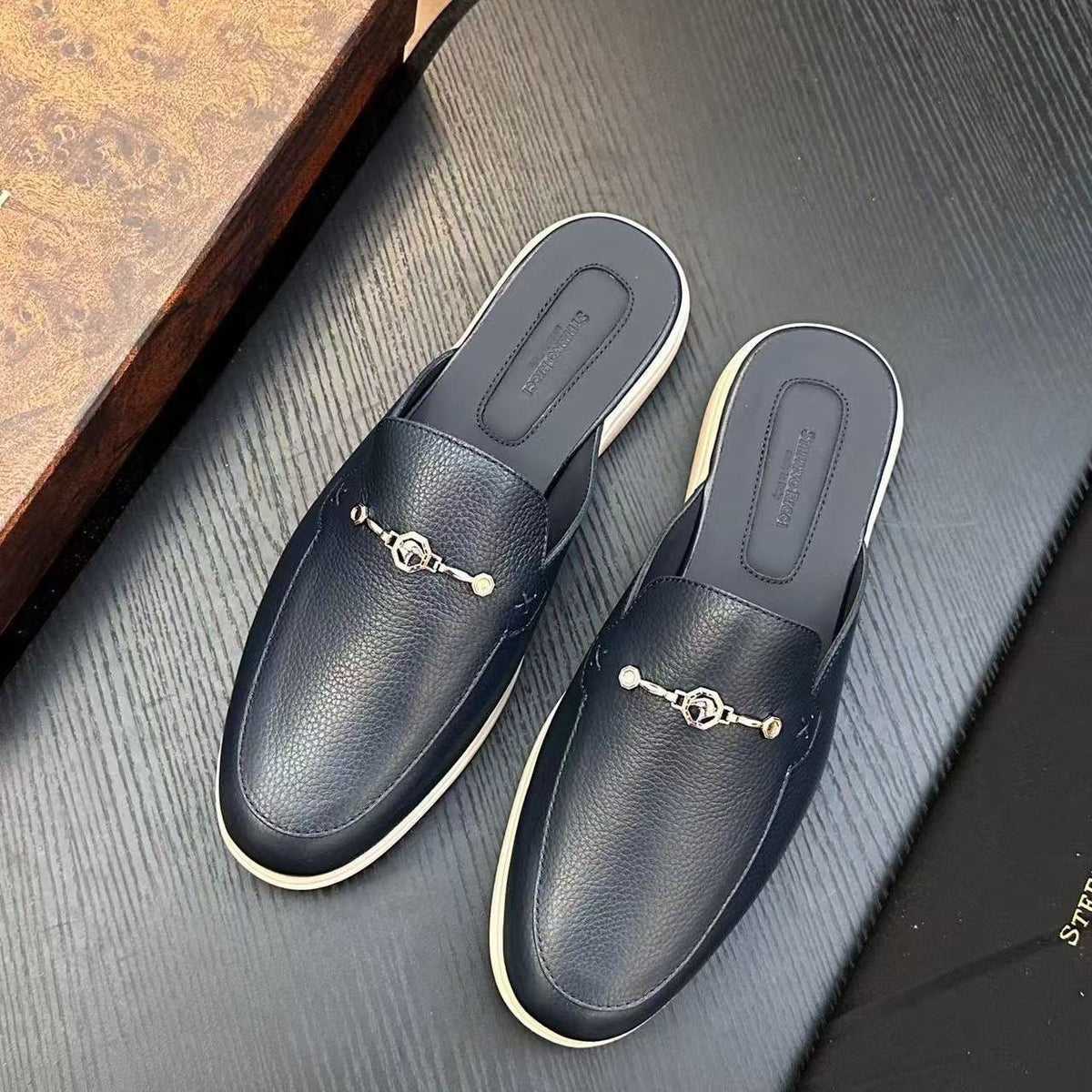 Stefano Ricci SR New Men's Fashion Casual Closed-Toe Slippers (Export Shoes)