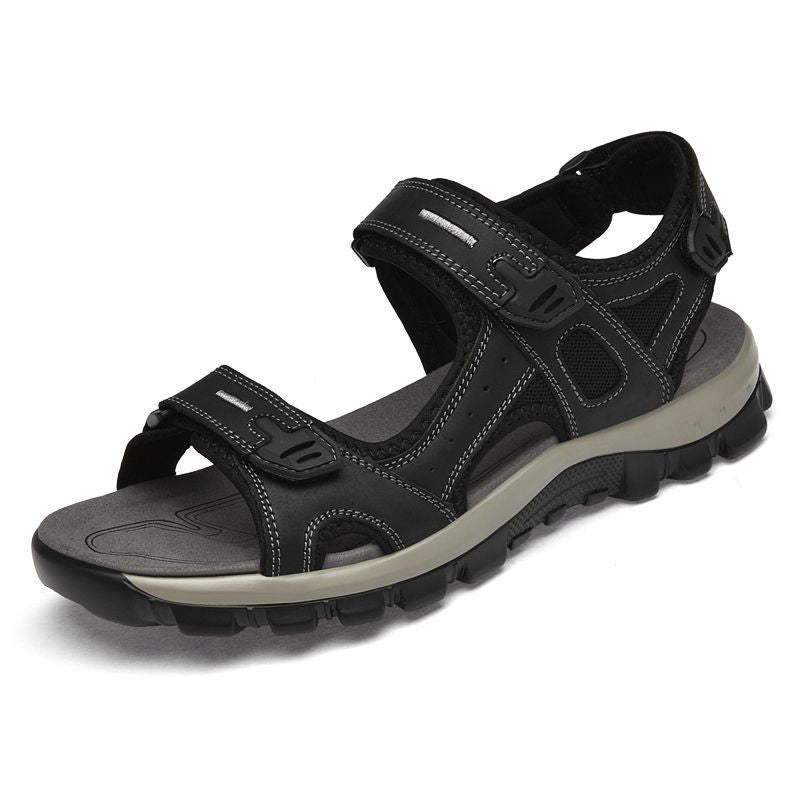CECD Men's Shoes 2025 Summer Hot Selling Sandals - Top Layer Cowhide Soft Leather