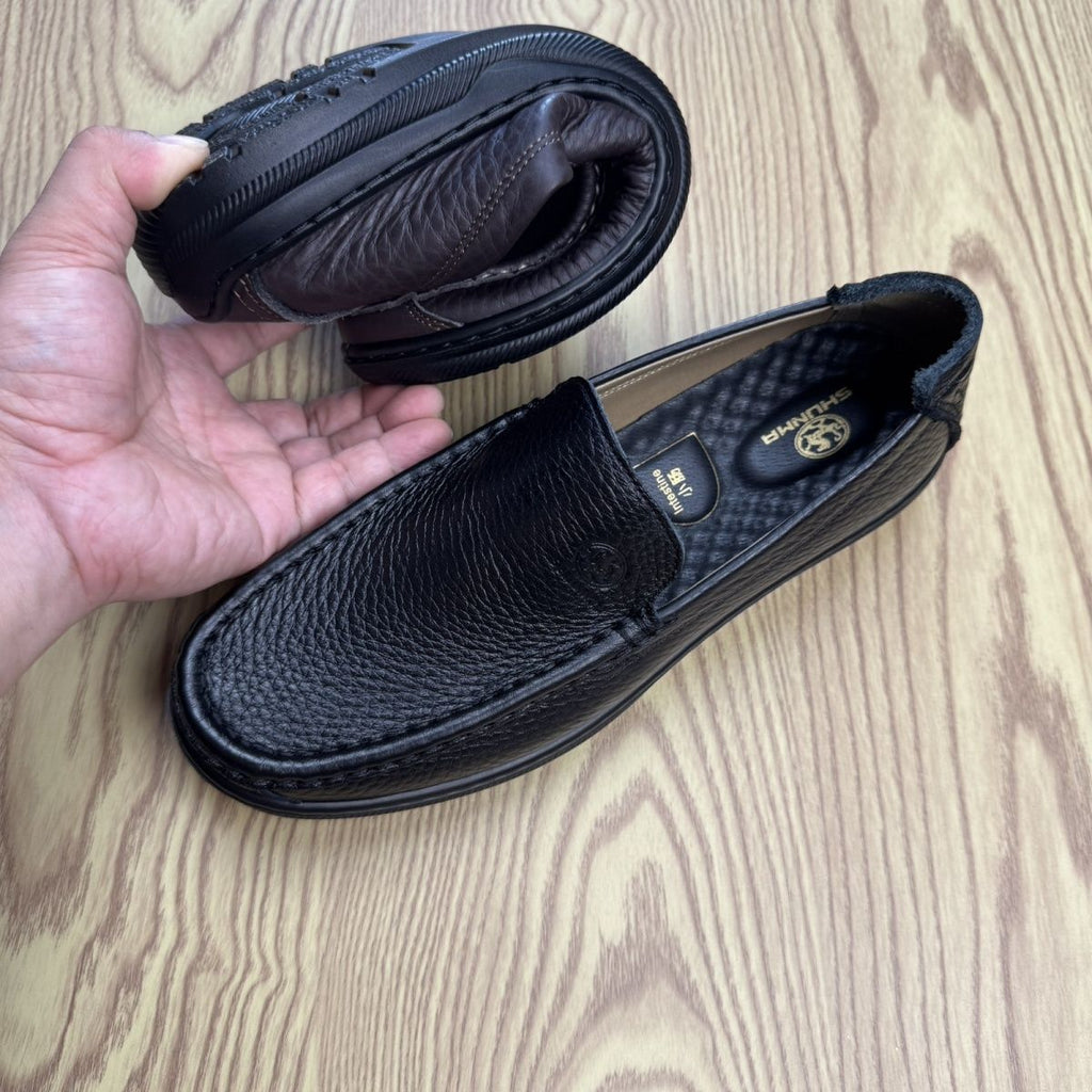 2026 New Style Men's Shoes with Soft Sole Made of Top-Grain Cowhide, Genuine Leather Casual Wear