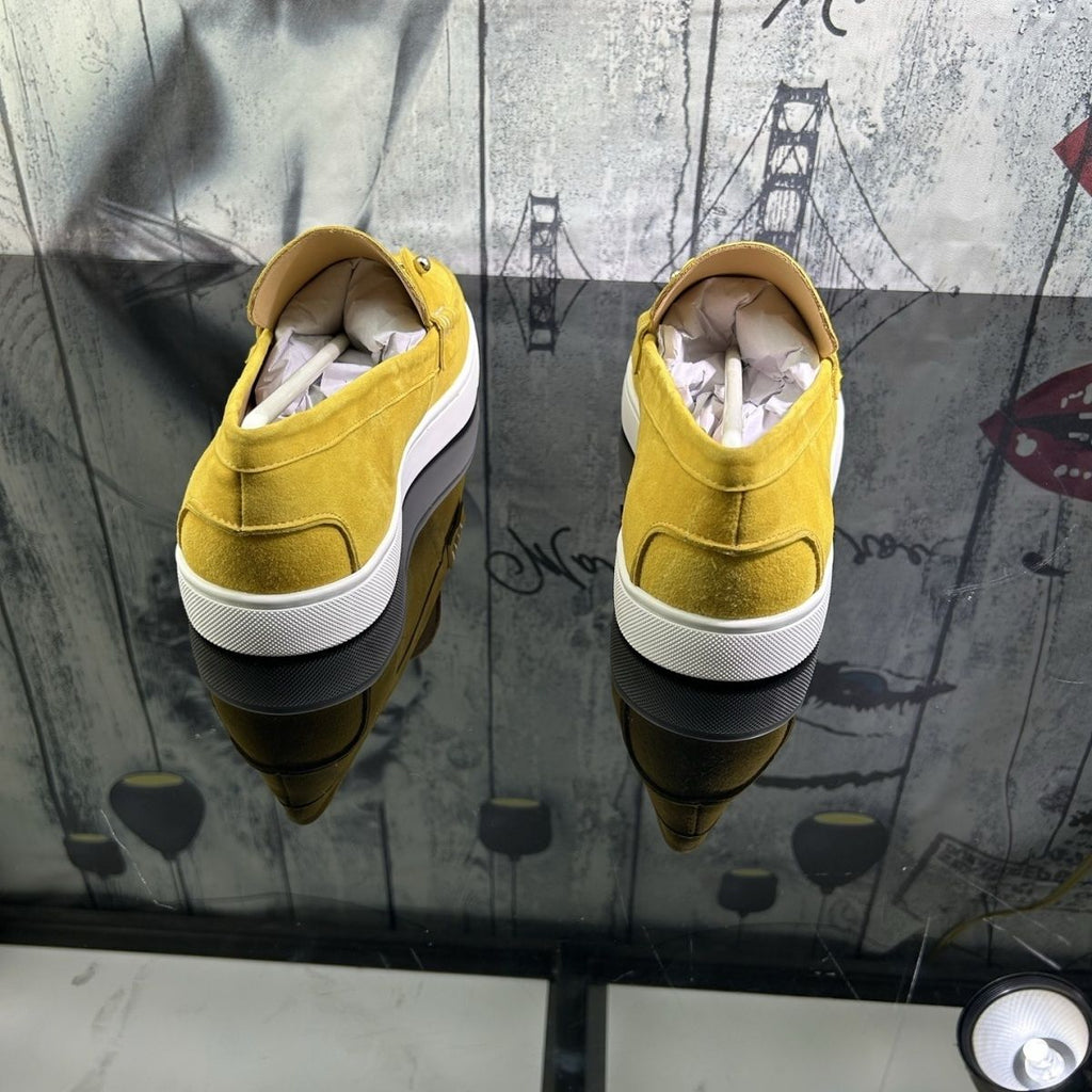 Casual British style men's loafers, platform shoes, suede, genuine leather, trendy and versatile Korean style.