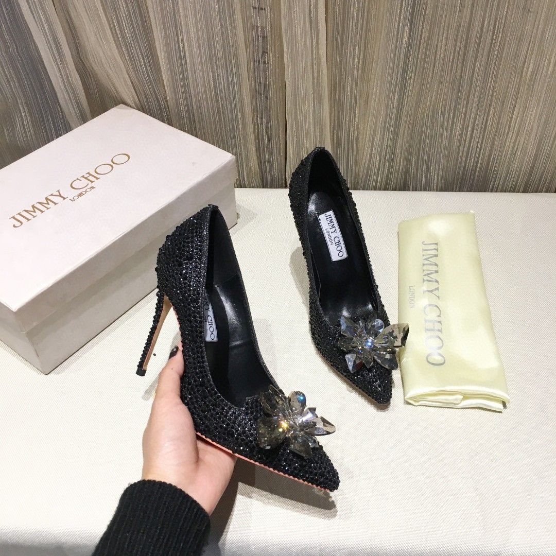 Italian Manufacturered Heel European-style casual leather shoes, silver sea cucumber CL cowhide women's slippers.