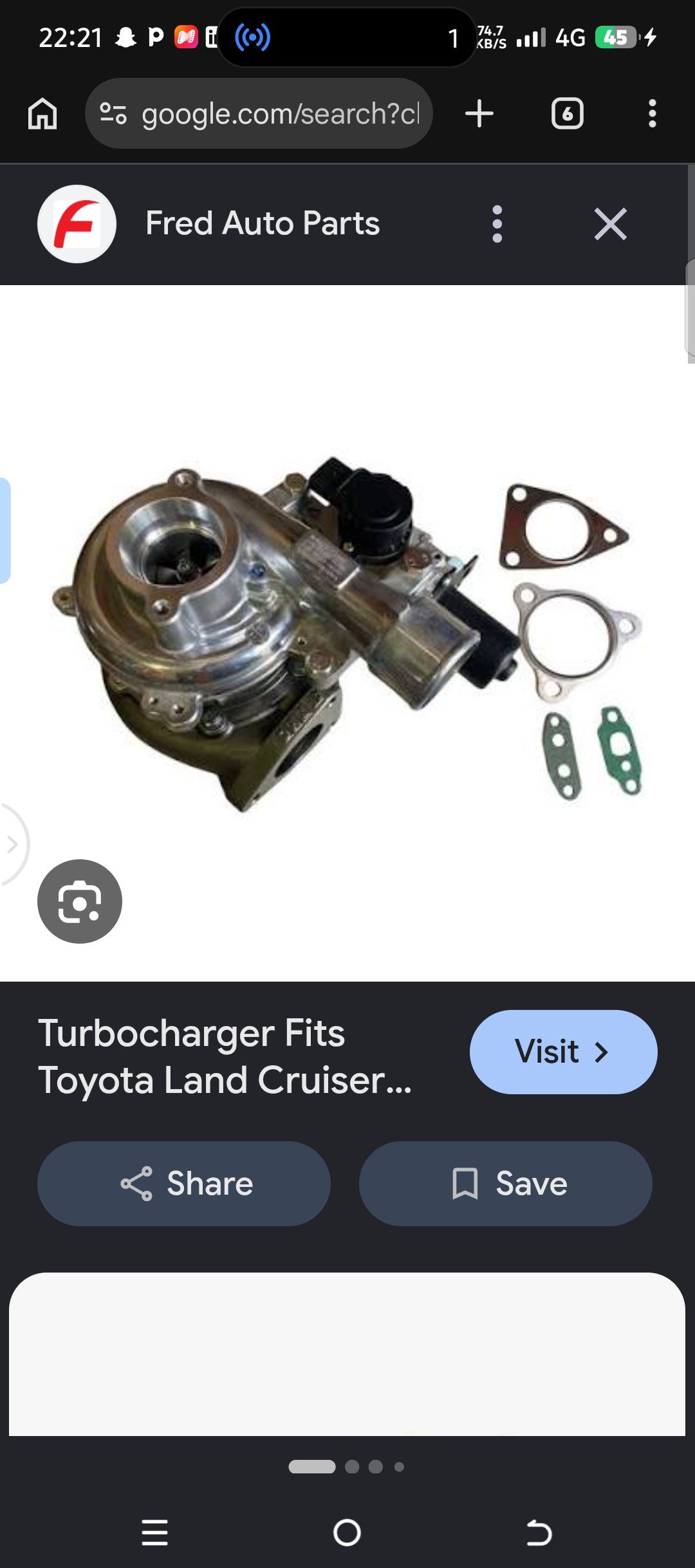 Turbocharger Applicable to Toyota Prado KDJ120, Hilux VIGO, Hiace 1KD, 2KD, and 1KZ Turbo