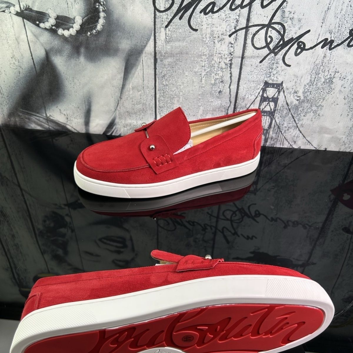 Casual British style men's loafers, platform shoes, suede, genuine leather, trendy and versatile Korean style.