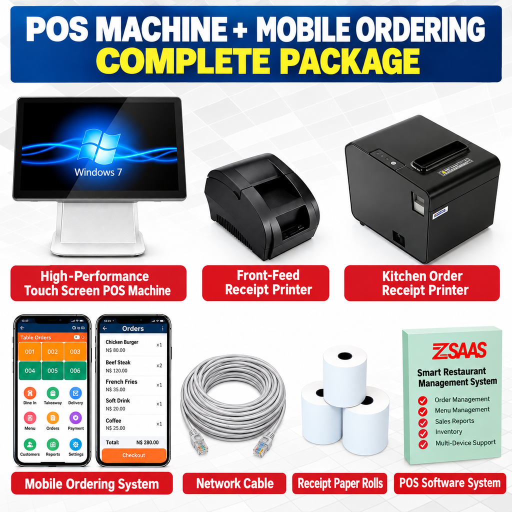 POS System for Restaurants, milk tea shops, fast food, bars, cash registers, restaurants, QR code ordering