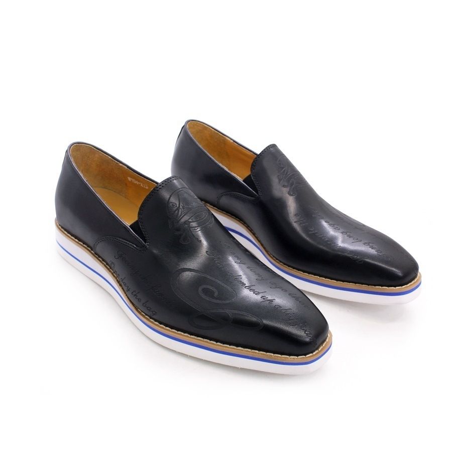 Stylish Handmade Leather Shoes for Men - Slip-on Loafers, Genuine Leather Casual Shoes, Breathable