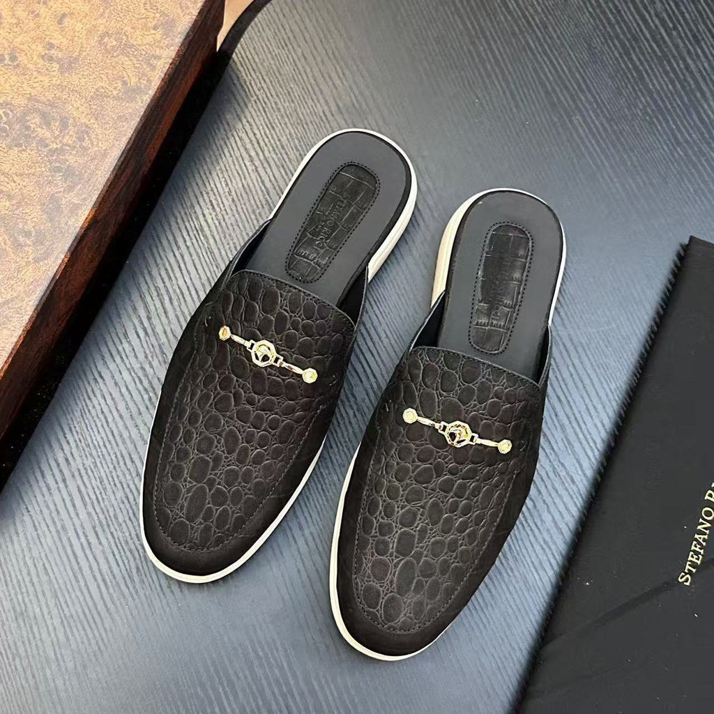Stefano Ricci SR New Men's Fashion Casual Closed-Toe Slippers (Export Shoes)