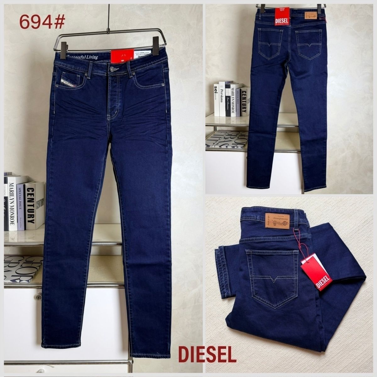 Diesel Jeans 2025 New Style Trendy Slim Fit Stretch Skinny Pencil Jeans