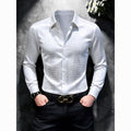 2026 Summer Embroidered Men's Short-Sleeve T-Shirt Trendy Slim Fit Crew Neck