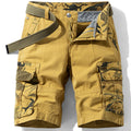 Men's cargo shorts, 2025 summer new style, trendy pure cotton five-point pants, wide fit.