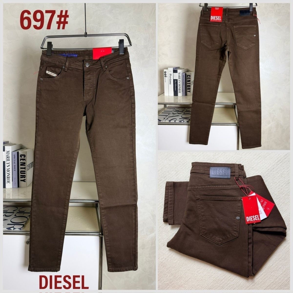 Diesel Jeans 2025 New Style Trendy Slim Fit Stretch Skinny Pencil Jeans