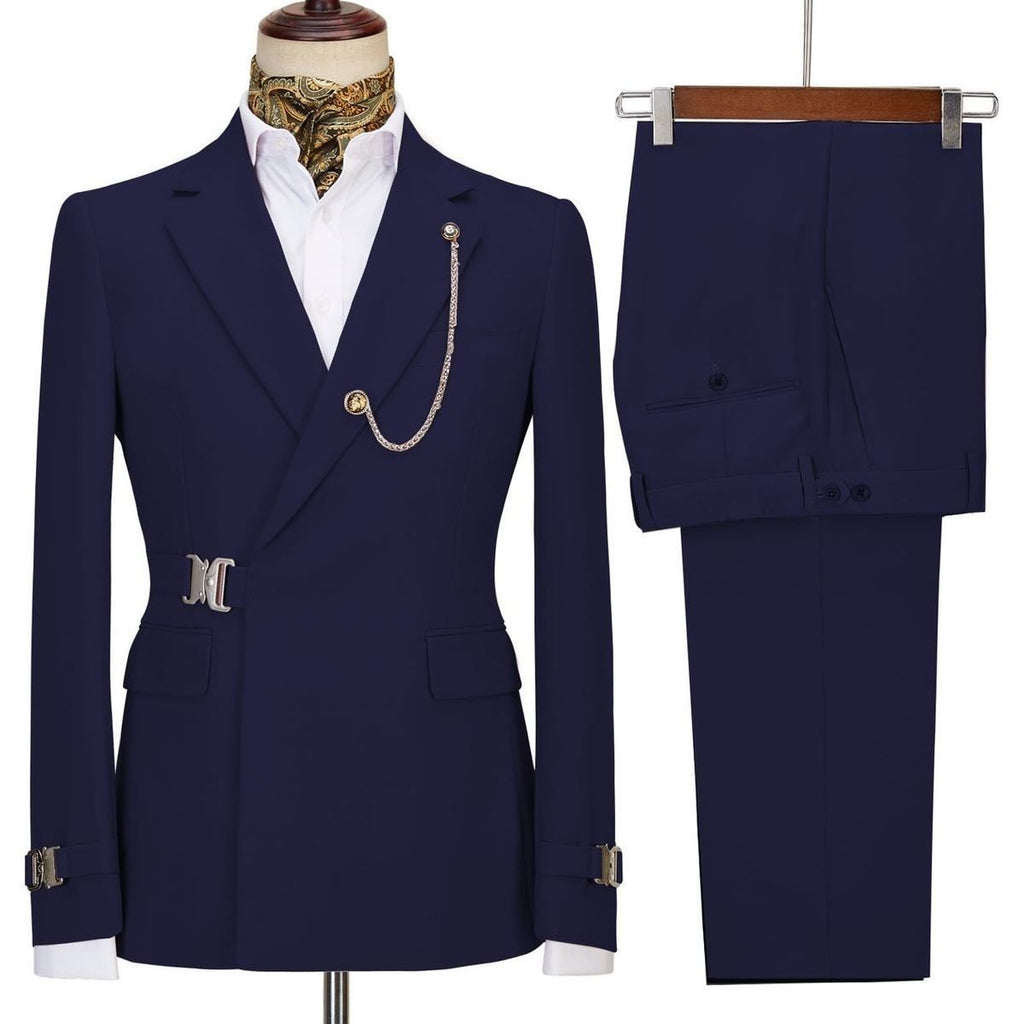 Man Suits Set Top and Pants Groom Italian Manufacturered.