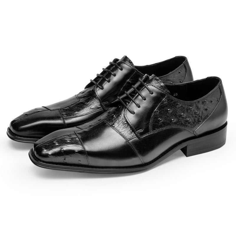 Men's leather shoes, business formal style, British style, youth, genuine leather casual brogue men's shoes