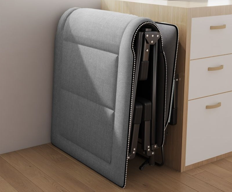 Folding single bed, a must-have for home naps and rest, a recliner for offices and camp beds