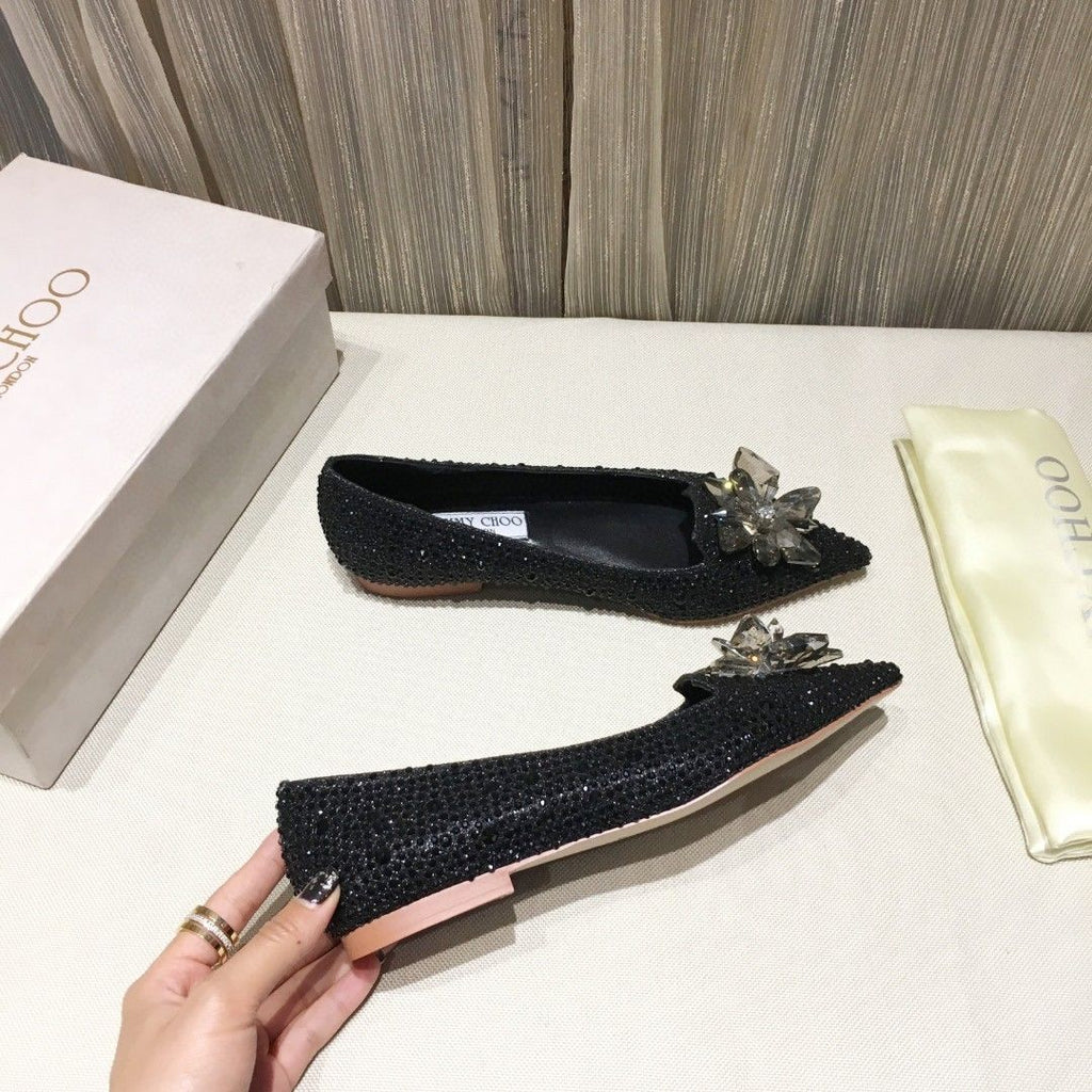 Italian Manufacturered Heel European-style casual leather shoes, silver sea cucumber CL cowhide women's slippers.