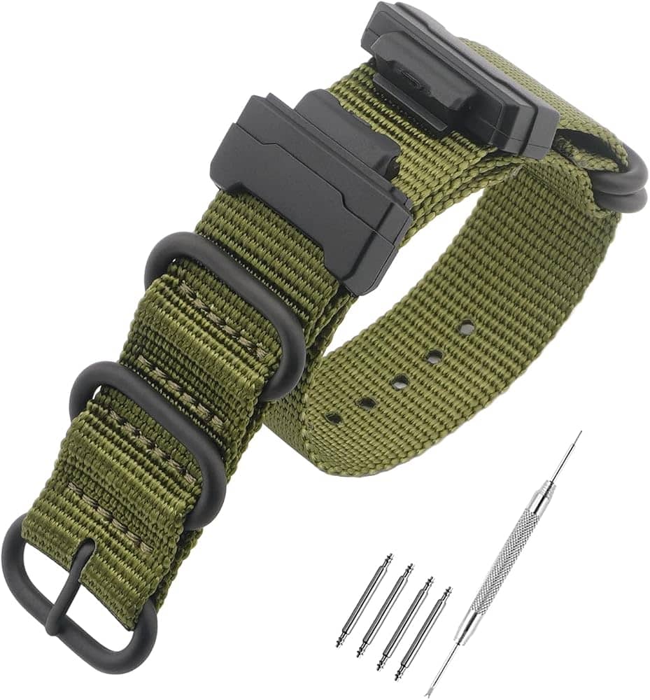 SHOCK cassio nylon canvas men's watch strap fittedDW-5600|GA-