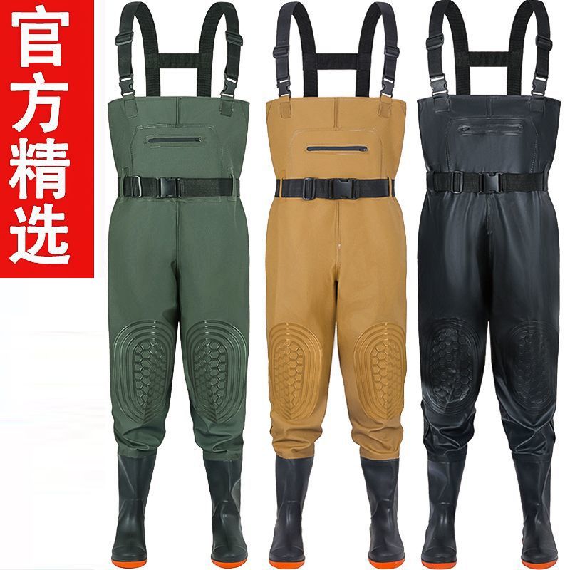 Butchery Waterproof and thickened one-piece rain pants for men, durable and wear-resistant.