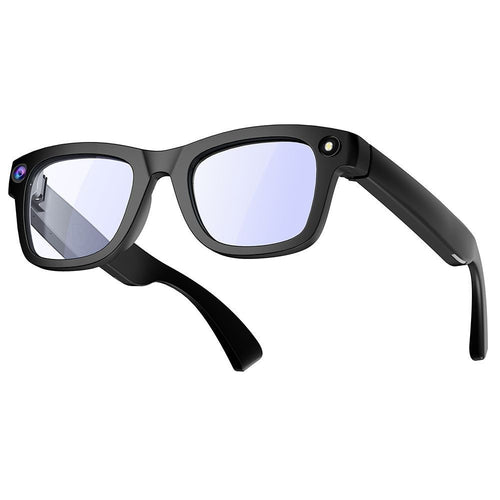 AI smart glasses with 8MP camera for video recording, translation, image recognition, and conferences.