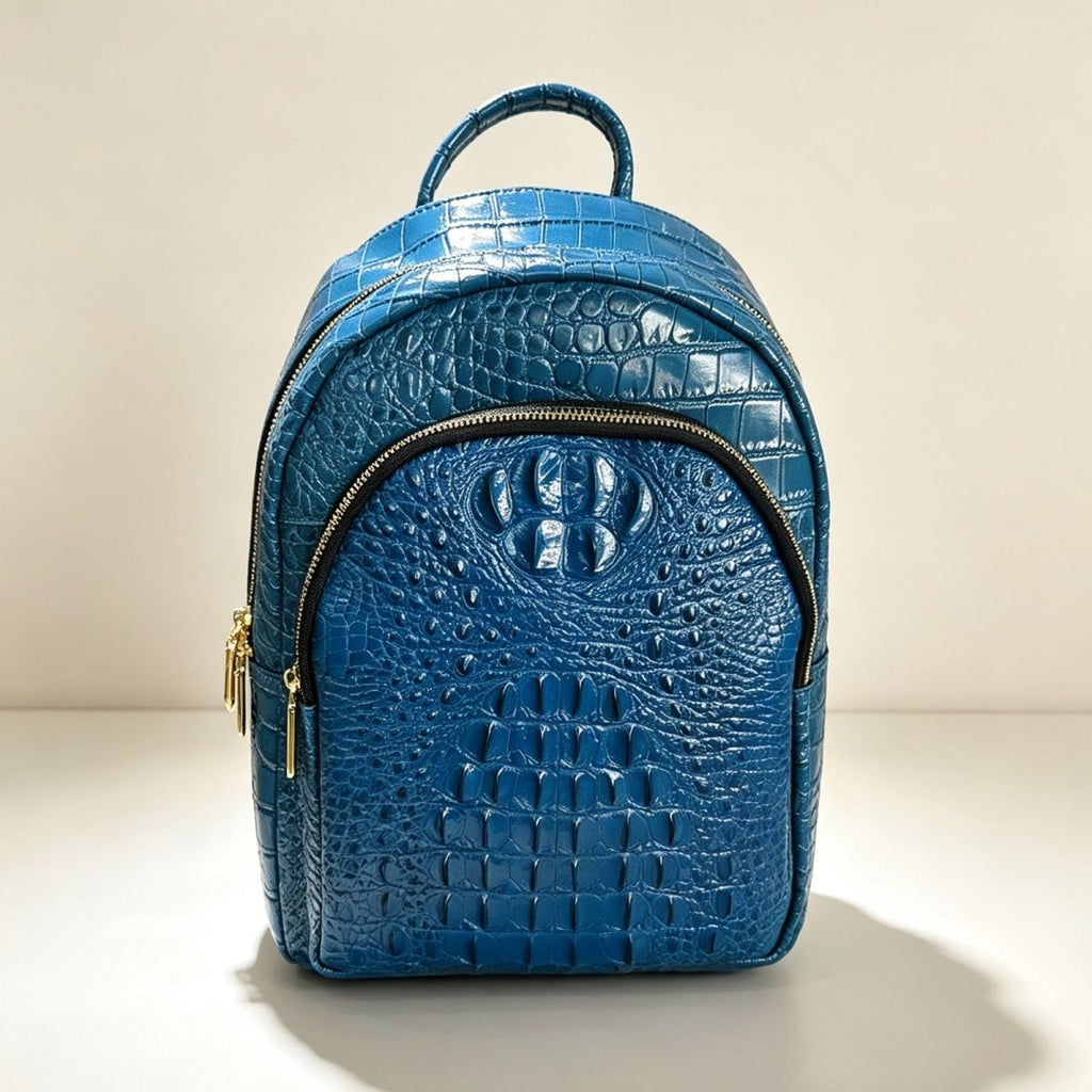 New Thailand crocodile leather women's bag, large capacity, water-repellent, suitable for outdoor travel.