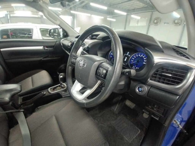 *TOYOTA HILUX 2018*
YEAR: 2018
COLOR: WHITE
CHASSIS: QDF-GUN125
*GRADE: Z 4WD*
FUEL: DIESEL
SEATS: 5 | DOORS: 4
TRANSMISSION: AT
ENGINE SIZE: 2400  CC
MILEAGE: 96,000 KM

*OPTIONS:*
ABS, AIR BAG, POWER STEERING, POWER WINDOW, NAVIGATION, TELEVISION,