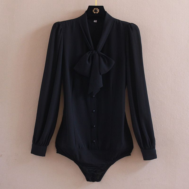 design with a unique bow - a chic and fashionable long shirt for women in 2026.