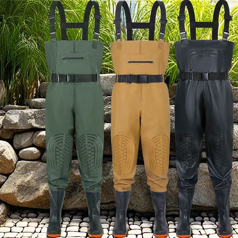 Butchery Waterproof and thickened one-piece rain pants for men, durable and wear-resistant.