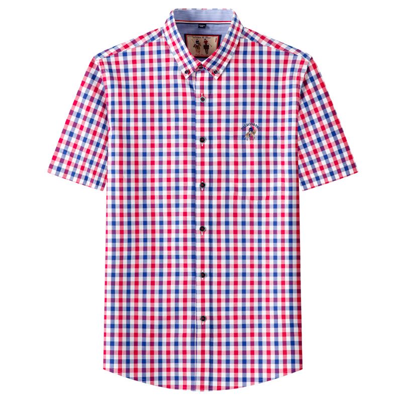 Pierre Cardin Cooling Ice Silk Short-Sleeve Shirt for Men, Thin and Casual Summer Style