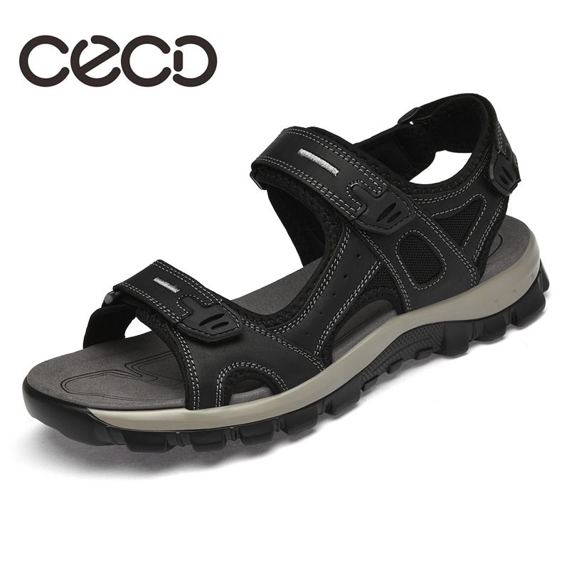 CECD Men's Shoes 2025 Summer Hot Selling Sandals - Top Layer Cowhide Soft Leather