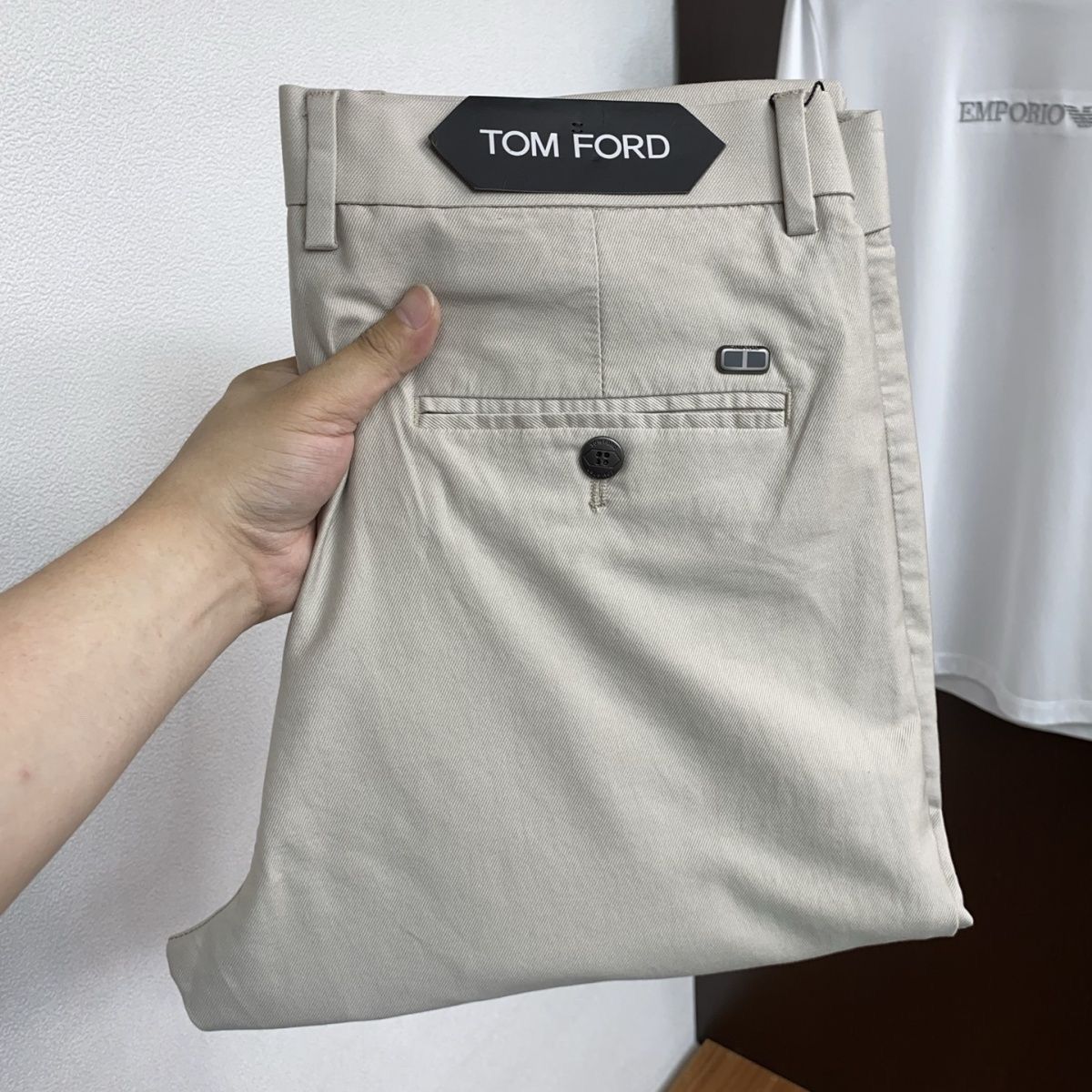 Thin Silky Elastic Slim Straight Leg Casual Pants for Men, Business Style