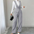 2026 Summer European Style Light Luxury Slim Fit women Casual Suit
