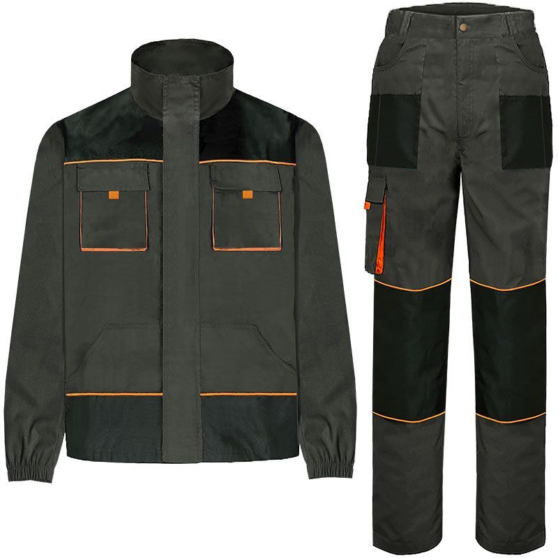 Cross-border 3D large pocket workwear set, customized European and American style multi-pocket workwear