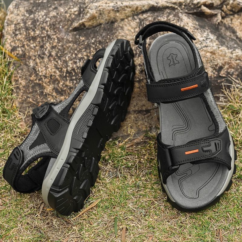 CECD Men's Shoes 2025 Summer Hot Selling Sandals - Top Layer Cowhide Soft Leather