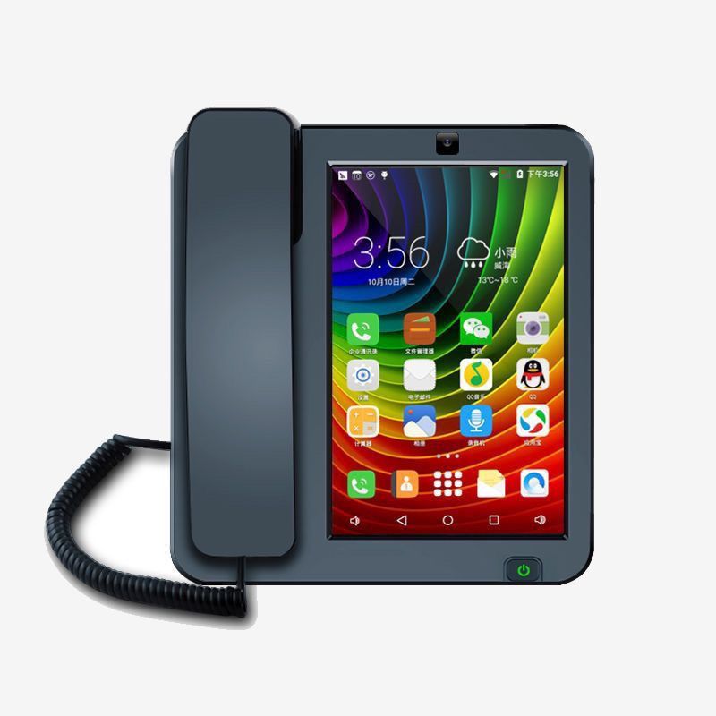 4G smartphone, equipped with large buttons, SIM card slots, video call functions, household wire landlines and video cordless phones that support WiFi