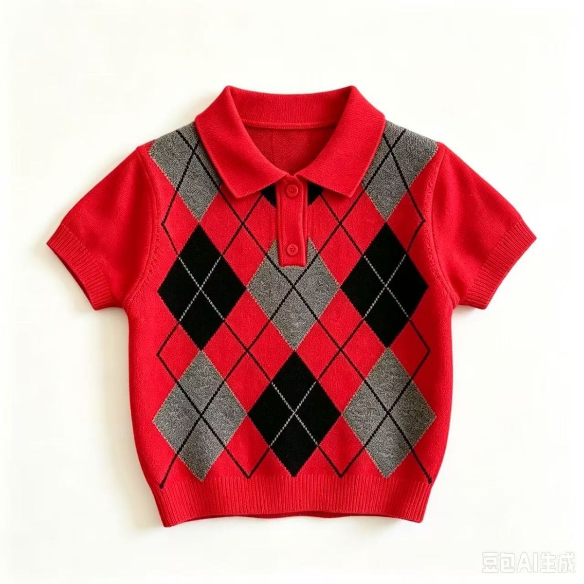 2026 New Style Boys' Suit - Stylish and Trendy Diamond Pattern Knitwear for Toddlers