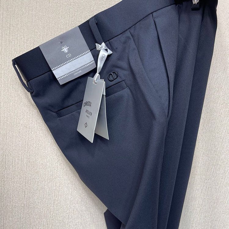 Thin Silky Elastic Slim Straight Leg Casual Pants for Men, Business Style