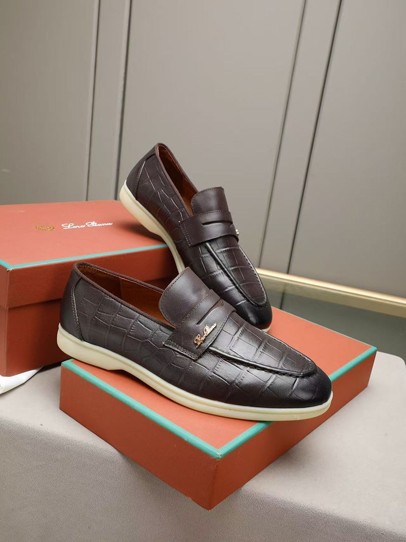 Guangzhou Goods European Station New Style Cowhide Casual Business Slip-on Loafers British Style