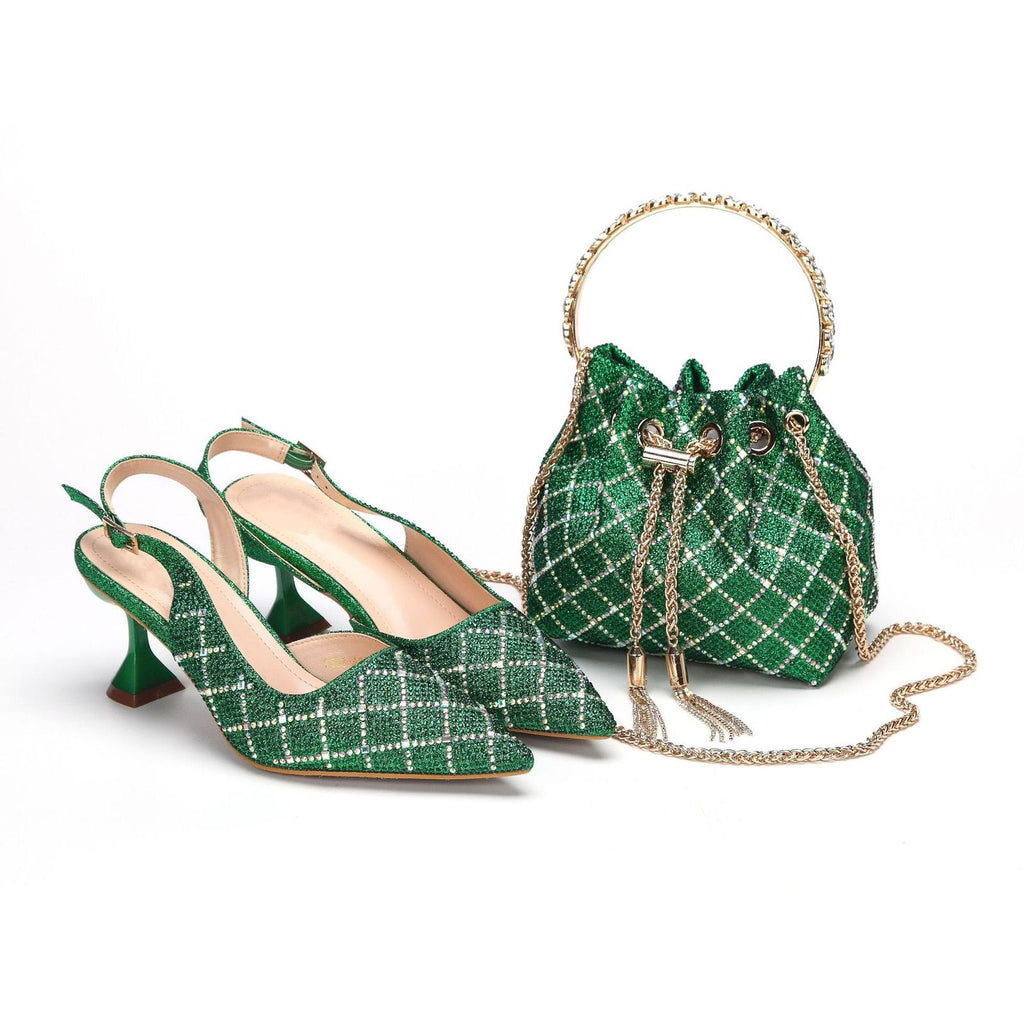 AliExpress stiletto pointed-toe rhinestone-encrusted summer women's sandals with bags