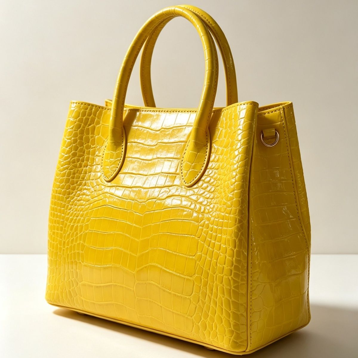 Large capacity crocodile leather handbag/crossbody bag, artistic and stylish, perfect as a gift with sequins and a sophisticated feel.