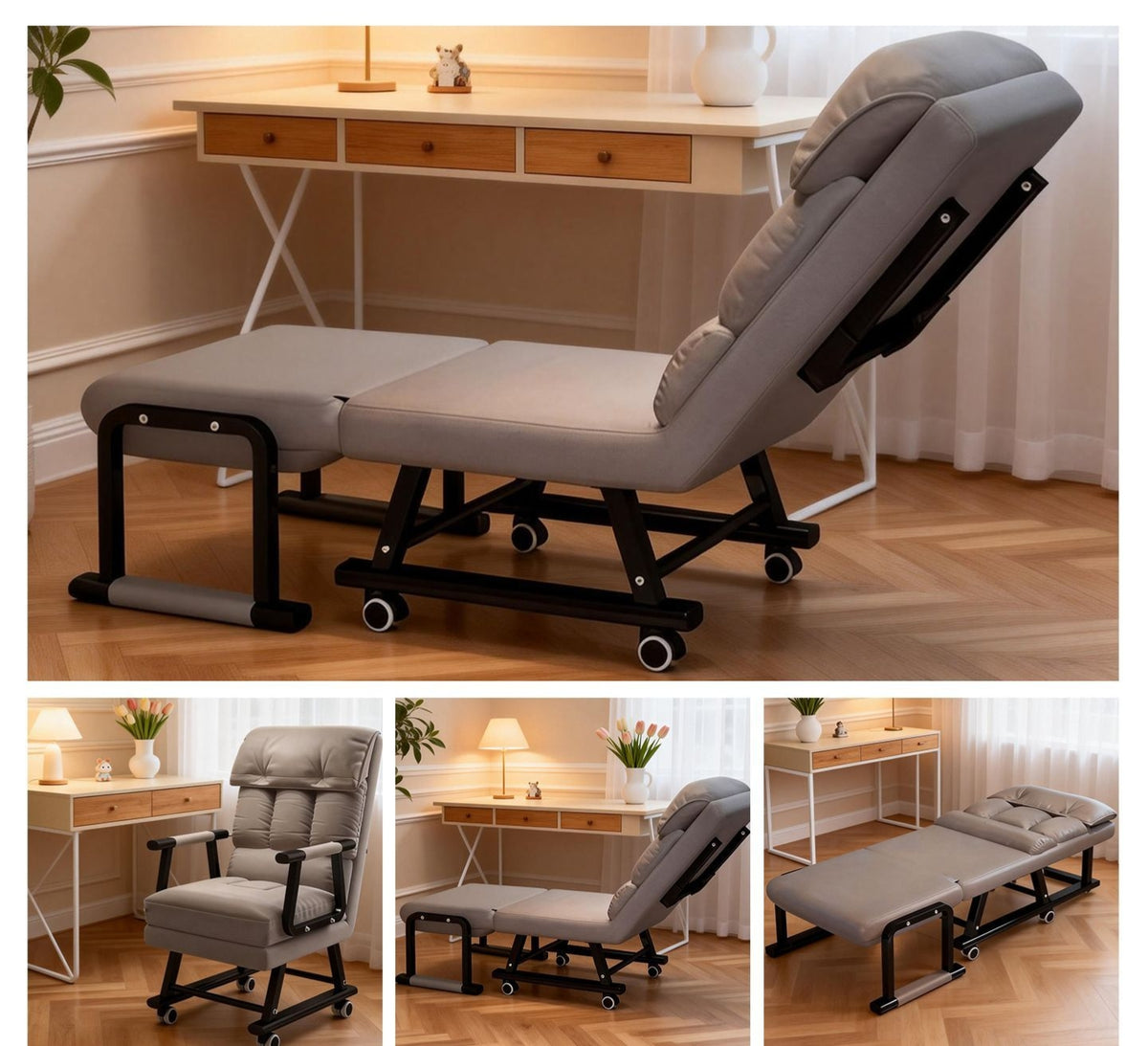 Office chair - fold chair, can sleep, very suitable for office tips and dormitory Sofa Bed 65: Package dimensions 123*62*14 cm, 11 kg
Sofa Bed 80: Package dimensions 123*77*14 cm, weight 11.4 kg
Sofa Bed 100: Package dimensions 123*96*15 cm, weight 13.5 k