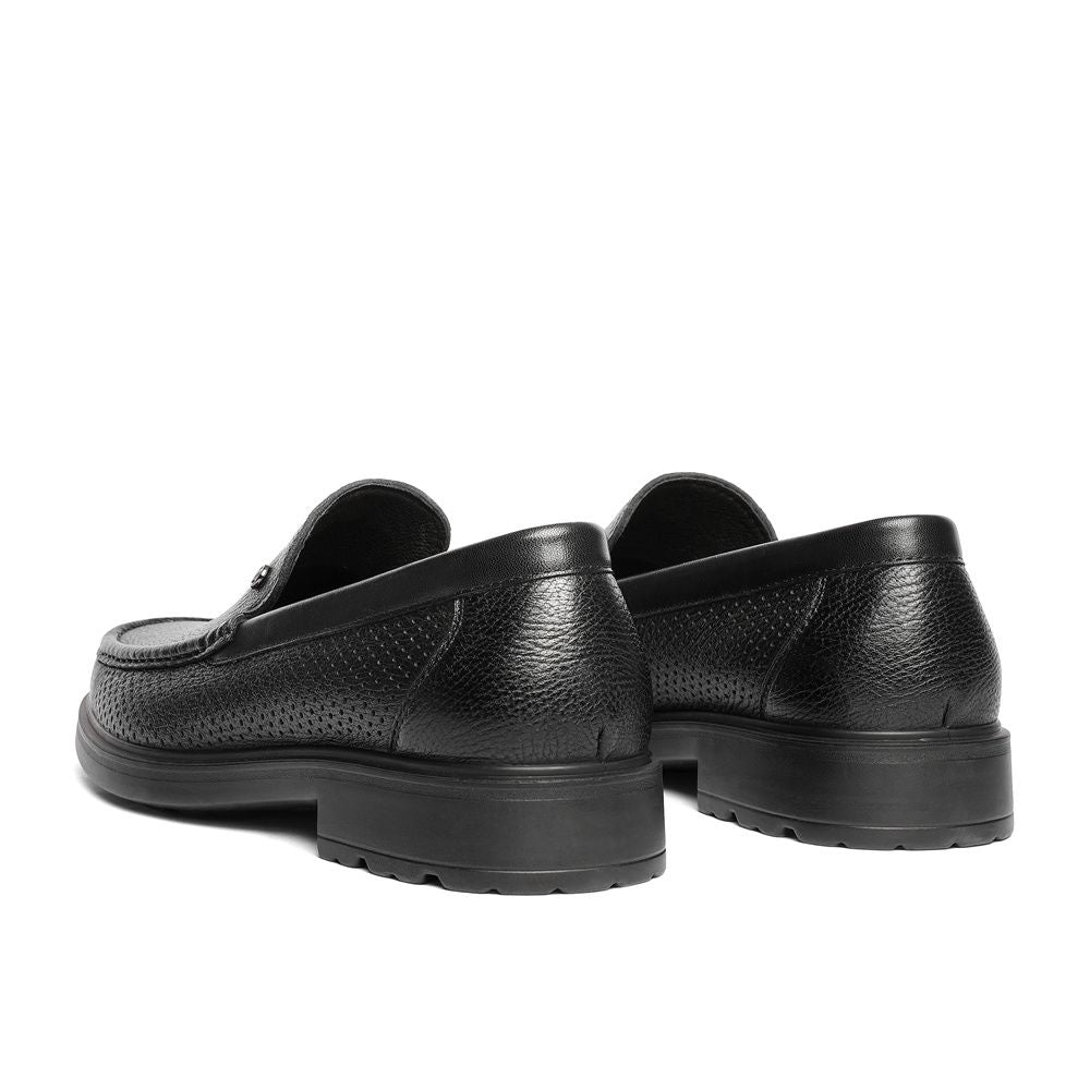 Discounted men's leather shoes, summer, genuine leather, breathable, men's business casual platform loafers