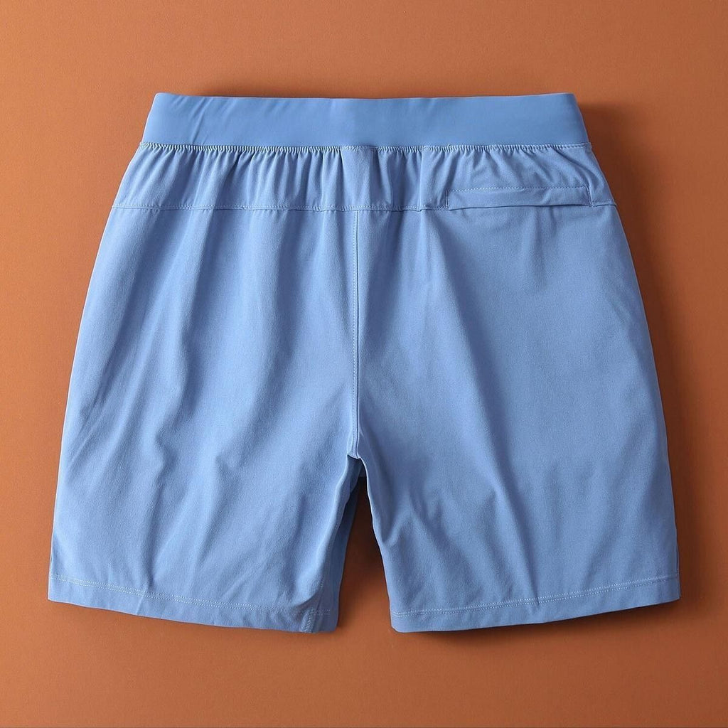 2026 Summer Breathable Quick-Drying Men's Shorts, Ice Silk Thin Style, Outerwear, Mid-Length, Slim Fit, Elastic, Sports & Casual Shorts