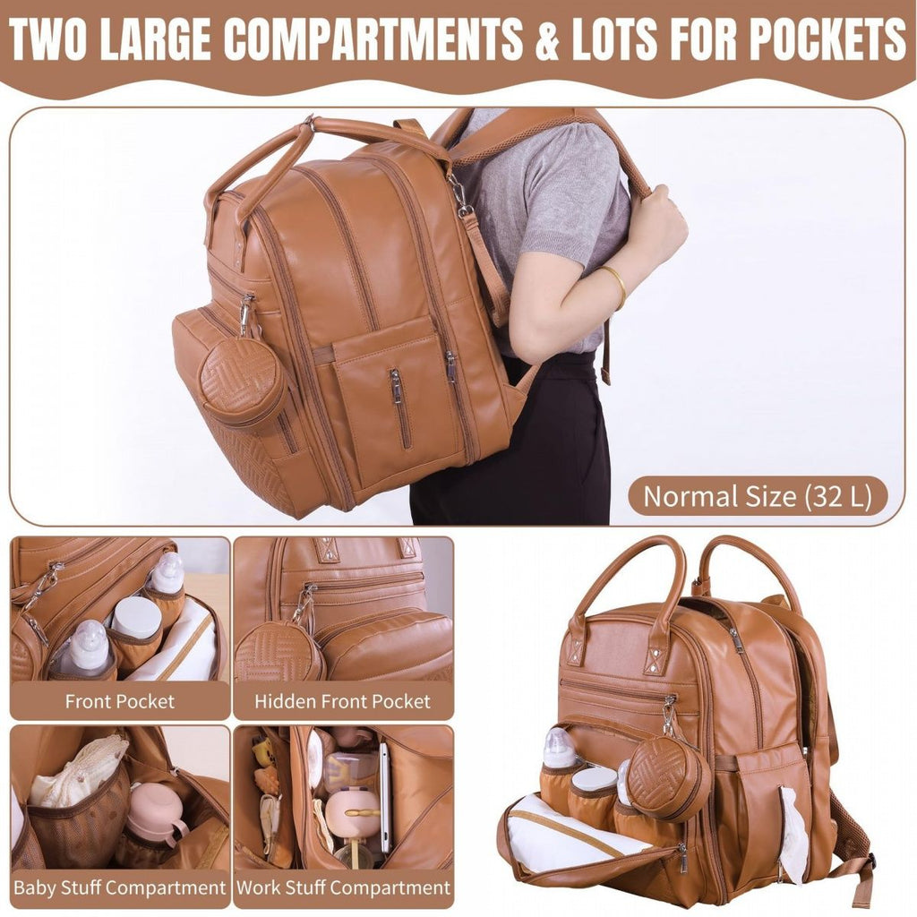 Cross-border folding baby crib and diaper bag combo, diaper changing table, large capacity.
