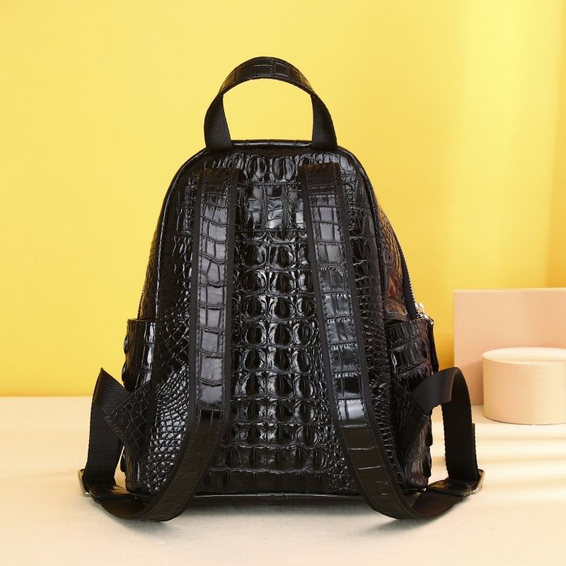 New Thailand crocodile leather women's bag, large capacity, water-repellent, suitable for outdoor travel.